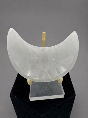Selenite Crescent Moon Bowl